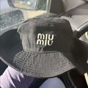 Miu Miu Classic Black Hat